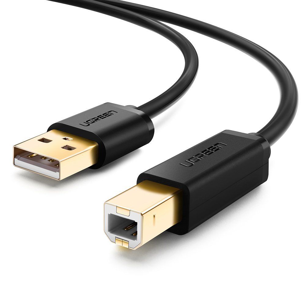 UGREEN USB 2.0 A Male to B Male Printer Cable - 1.5m - Black