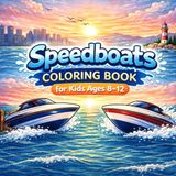 Speedboats Coloring Book for Kids Ages 8-12: Exciting Speedboat Racing Adventures | Detailed Ocean Boat Coloring Pages for Creative Kids