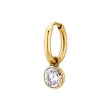 Brosway Gold-Plated Single Earring With Zircon 2in1 Chakra Bhke128