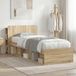 Maison Exclusive - Cadre de lit avec rangement, chêne Sonoma, 75 x 190 cm, panneau de particules