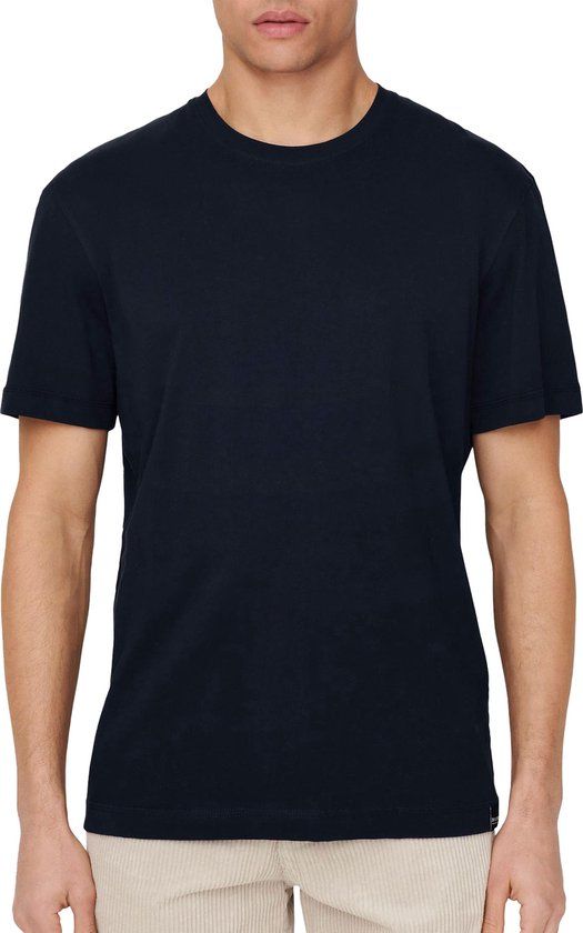 ONLY & SONS Max Life T-shirt Heren - navy - Maat S