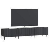 vidaXL TV-kast met lade Zwart 147 x 34,5 x 32 cm Bewerkt hout