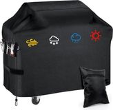 Housse de barbecue imperméable - Tissu Oxford - Sangle réglable - Protection UV - 145 x 61 x 117 cm