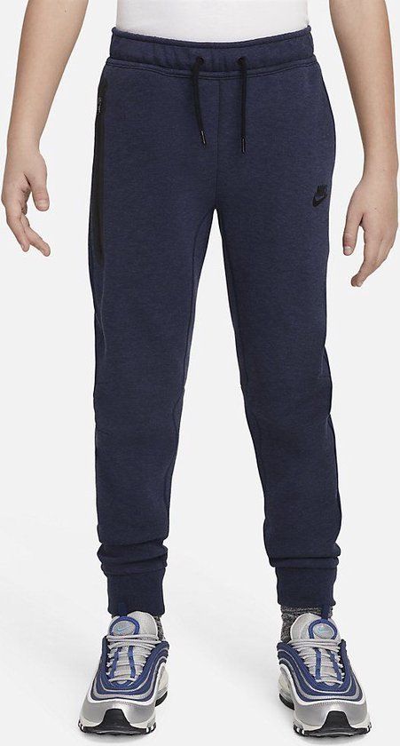 Nike Sportswear Tech Fleece Broek Kids Blauw Maat 128/140