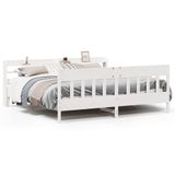 Maison Exclusive - Lit en bois massif sans matelas, blanc, 180x200 cm, en pin