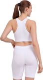FALKE Second Skin Sportbeha Dames Wit - Maat XS