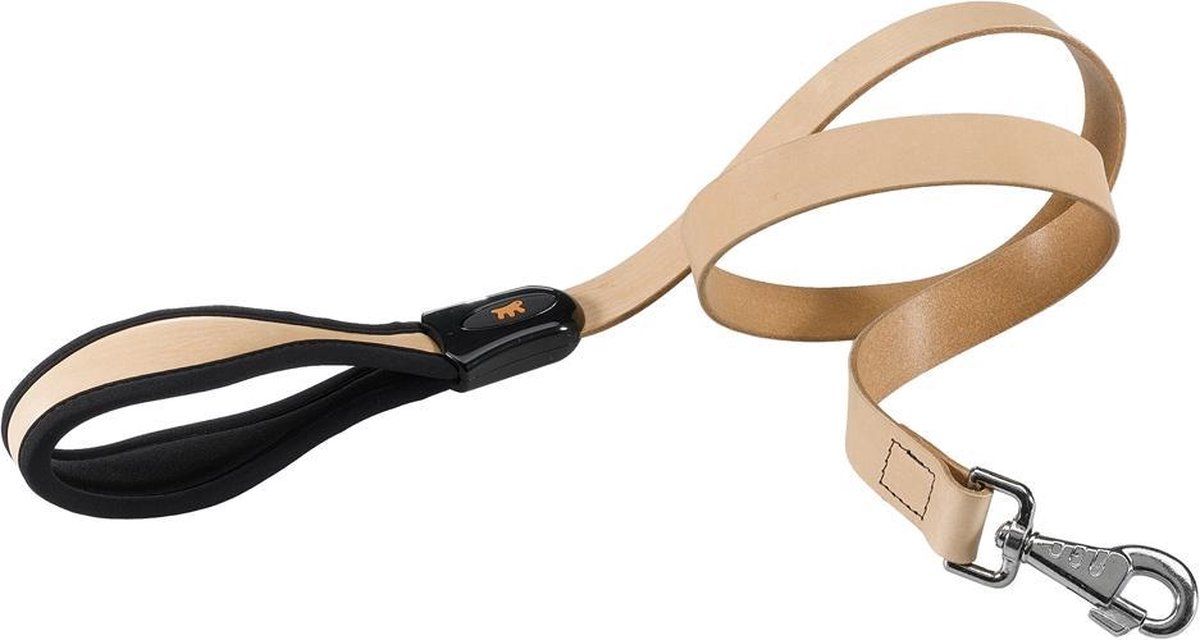 Ferplast Giotto Hondenriem - 1,2 Meter - Naturel Leer