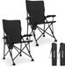 TRVLMORE Campingstoelen - Opvouwbaar - Zwart