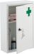 Merkloos Relaxdays Medicijnkastje met slot - 32 x 21,5 x 8 cm - 2 vakken - groen kruis - hangend - wit