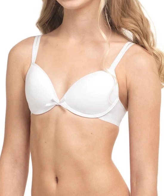 Boobs en Bloomers Boobs & Bloomers Anny - meisjes bh zonder beugel - maat 75A - wit