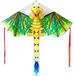 Cerf-volant Bébé Dragon - 140 x 205cm - Jaune et Vert - Ligne Unique - Débutant