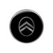 Citroen 3D-sticker, nieuw logo, zwart, 52 mm