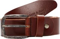 Jack & Jones Heren Riem JACPAUL Leer Roodbruin - Maat 85