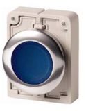 Eaton 182940 M30C-FDL-B Druktoets Plat, Rond, Verchroomd Blauw 1 stuk(s)