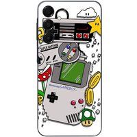 Samsung Galaxy A15 Hoesje, Vintage Nintendo Stijl