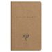 Clairefontaine 103586C - Een Notitieboekje met Genaaide Rug Flying Spirit - 48 Gelinieerde Pagina's Ivoorpapier 90g - 7,5x12 cm - Bruine Kraft Kartonnen Omslag - Willekeurige Illustratie