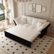 STILVORA Canapé-lit 190 Cm - 3-en-1 Extensible Avec Méridienne Et Lit D'appoint - Pour Salon Et Chambre - Velours Beige