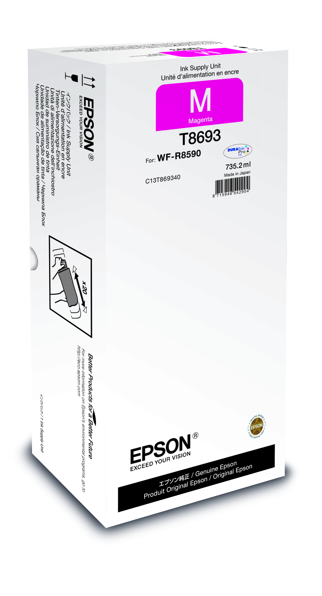 Epson Magenta XXL Ink Supply Unit single pack / foto magenta