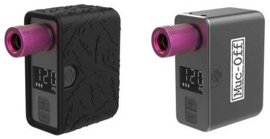 Muc-Off AirMach Mini Pro - Elektrische Fietspomp - Accu Bandenpomp - USB-C Oplaadbaar - 120 PSI - Digitaal LED-scherm - Geschikt voor Presta en Schrader ventielen - Compact ontwerp