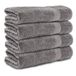 Komfortec Handdoeken 50x100 cm, Set van 4, 100% Katoen | Zachte en Sterk Absorberende Badstof Handdoeken voor Badkamer, Douche, Spa en Gastentoilet, Antraciet