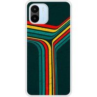 Xiaomi Redmi A2 Retro lines Verstevigd hoesje met sublimatie bedrukking