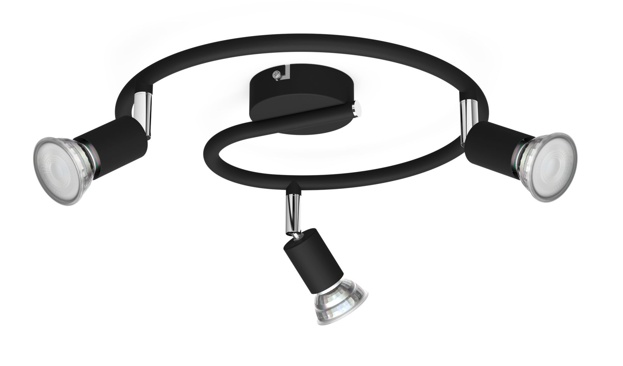 Philips Limbali 3-Lichts Zwarte Opbouwspot - GU10 - Rond