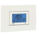 VEMER VE770100 EX.1C Elektronische inbouwthermostaat voor ketels, touchscreen, weekprogrammering, werkt op batterijen, wit/antracietgrijs