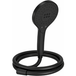 Jacob Delafon Pommeau de douche 3 jets Metro Signature Noir mat + flexible