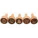 Set van 5 deegstempels. Houten stempel, kinderstempel, kleisstempel, gebakstempel, bakstempel, pottenbakkersstempel, stempelset van hout met kerstmotieven, Made in EU, afmetingen van een stempel: L/B