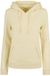 Build Your Brand Organic Dames Hoodie Soft Yellow Maat 3XL