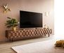 DELIFE meuble TV Fevo Acacia Brun 220 cm 4 portes lowboard