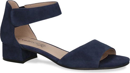 Caprice Carla Suède Sandalettes - Donkerblauw - Maat 38