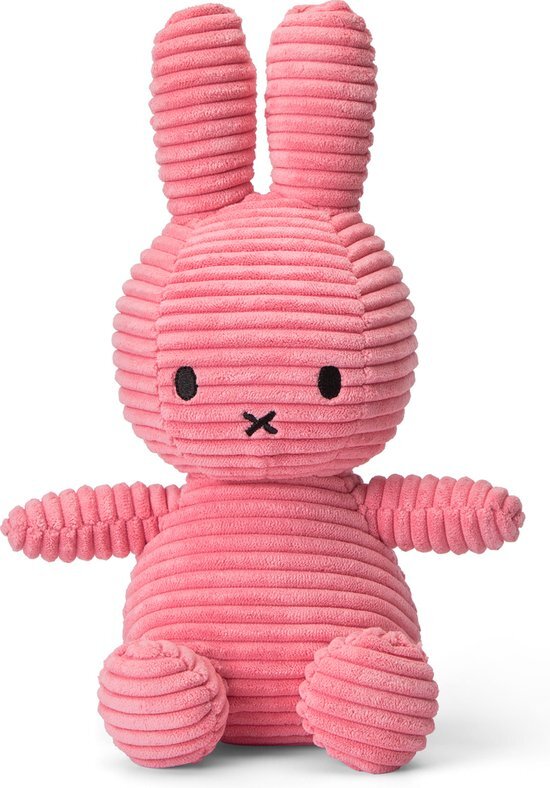 Clementoni Miffy Sitting Corduroy Bubblegum Pink knuffel 24 cm