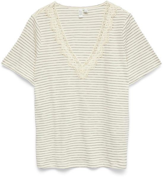 VERO MODA VMKAROLINE S/S V-NECK TOP JRS BTQ Dames Blouse