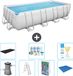 Bestway Rechthoekig Power Steel Zwembad - 488 x 244 x 122 - Grijs