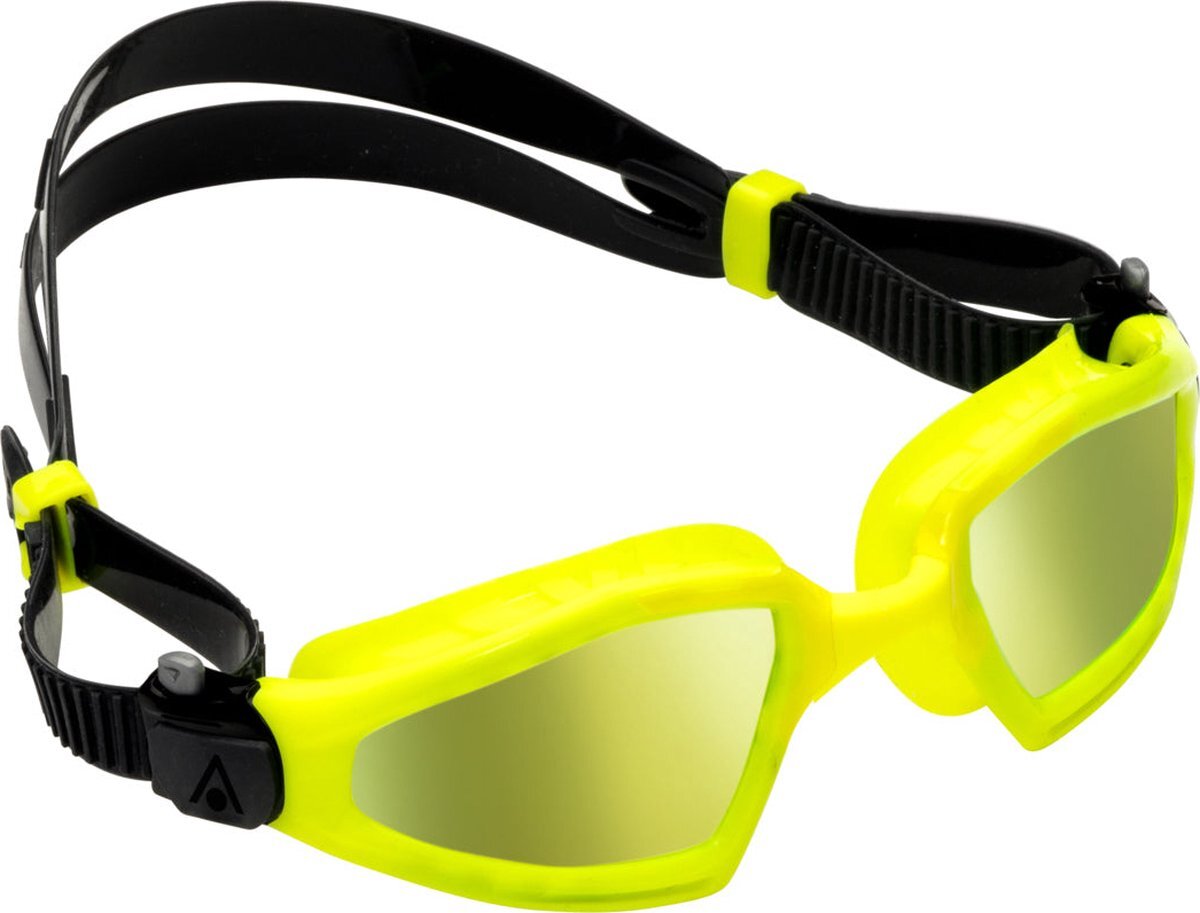 Aquasphere Aquasphere Kayenne Pro - Zwembril - Volwassenen - Yellow Titanium Mirrored Lens - Geel