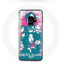 Maniacase Hoesje voor Samsung Galaxy S9 Inktvis Game Poster karakters logo