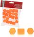 EXTREMO TUNING Bol 17 Mm Oranje Schroefafdekkingen, 20 Stuks Met Trekker Voor Montage Op De Velg.
