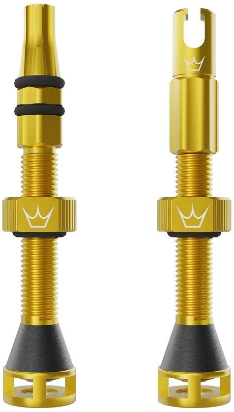Peaty's Holeshot Fast Flow Tubeless ventielen - Goud