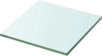 vidaXL - Wandschap - transparant - 20x20 cm - glas