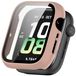 Wigento Honor Watch 5 Beschermhoes van kunststof PC met gehard H9-glas, roze