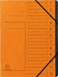 Exacompta 10x Sorteermap A4 Oranje
