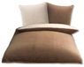 Icecat Ensemble de literie réversible, sensation cachemire, 135x200 cm, couleur taupe/blanc laineux