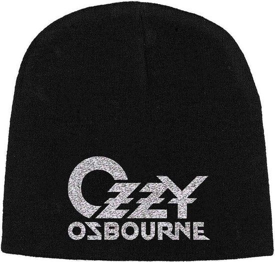 Rock Off Ozzy Osbourne Logo Unisex Beanie - Zwart