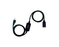 Watio Wave USB 2.0-verlengkabel, type A/M-A/H, 15 m lang, geïntegreerde versterker voor meer bereik en overdrachtsefficiëntie
