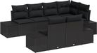 vidaXL Banc de jardin noir polyrotin