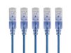 Monoprice SlimRun Cat6A 115130 Ethernet-patchkabel - 0,9 m - blauw