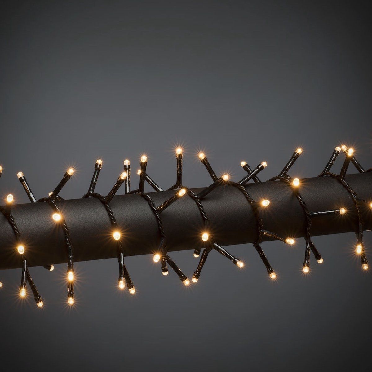 KONSTSMIDE Clusterverlichting voor binnen - 200 LEDs - 4.5 meter - Zwart