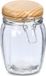 Zeller Voorraadpotten/bewaarpotten - 820 ml - Glas - Lichtbruin - Rond - Beugeldeksel