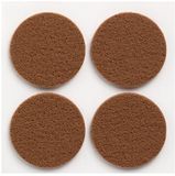 Inofix Vilt zelfklevend Ø38mm - Rond - Brun - 4 pièces